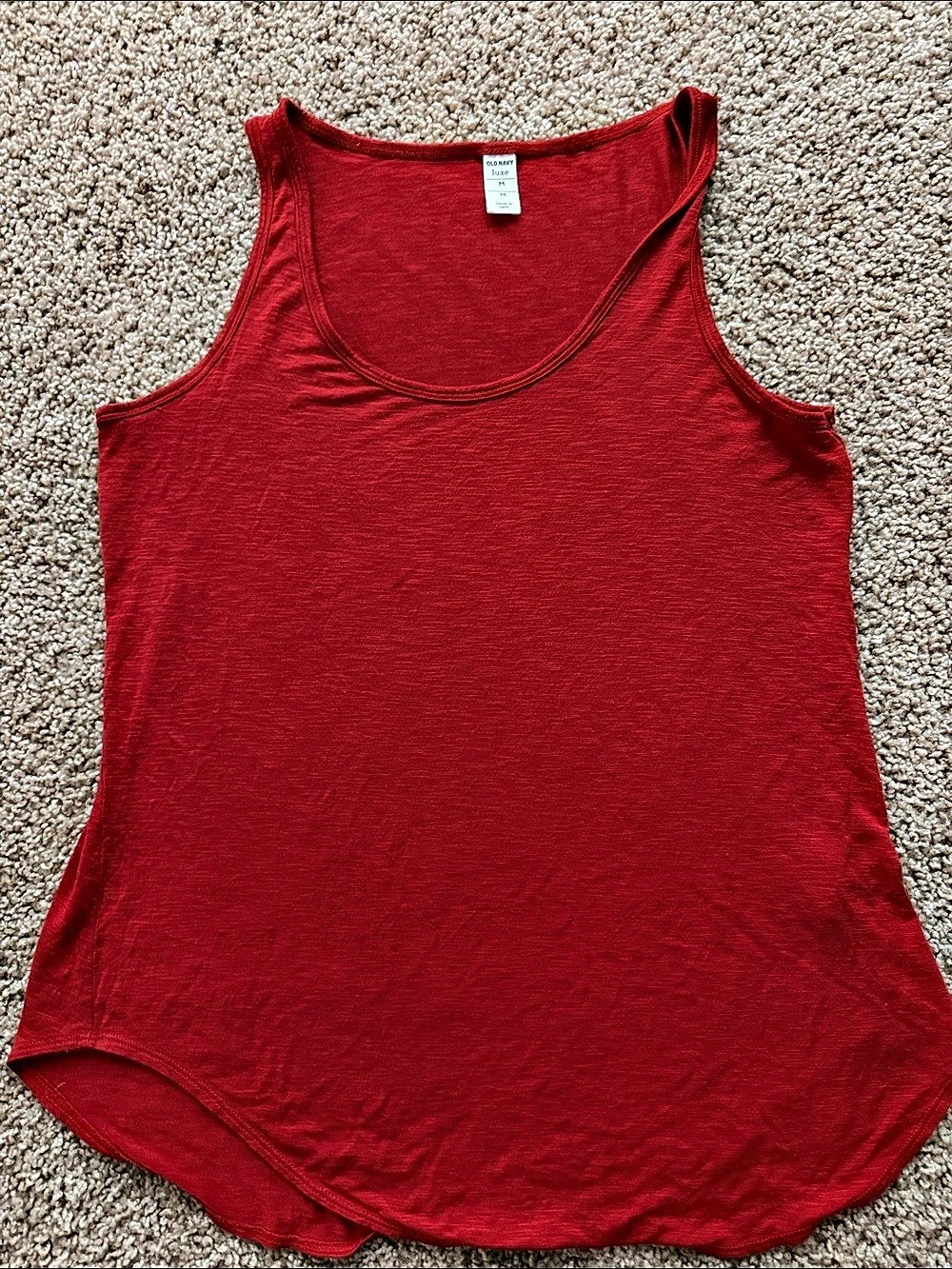 Old Navy Luxe Tank Top in Red Medium